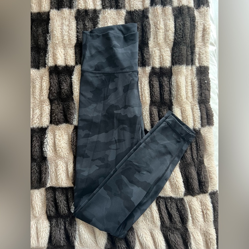 lululemon athletica Black Camo Leggings